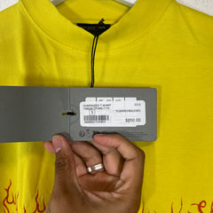 Balenciaga Yellow Darkwave Logo T-Shirt Size 1