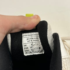 Balenciaga White/Neon Yellow Track Sneakers Size 43