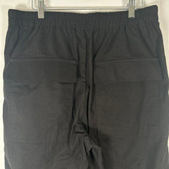 Rick Owens Black Drawstring Cotton Pants Size M