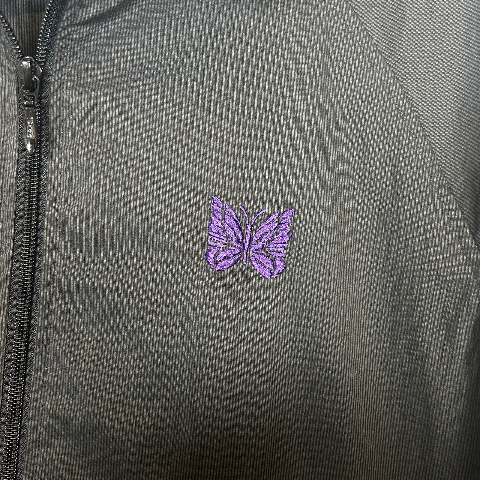 Needles Black Nylon Windbreaker Jacket Size S