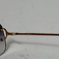 Cartier Big C Fluorescent Gold Wire Frame Glasses