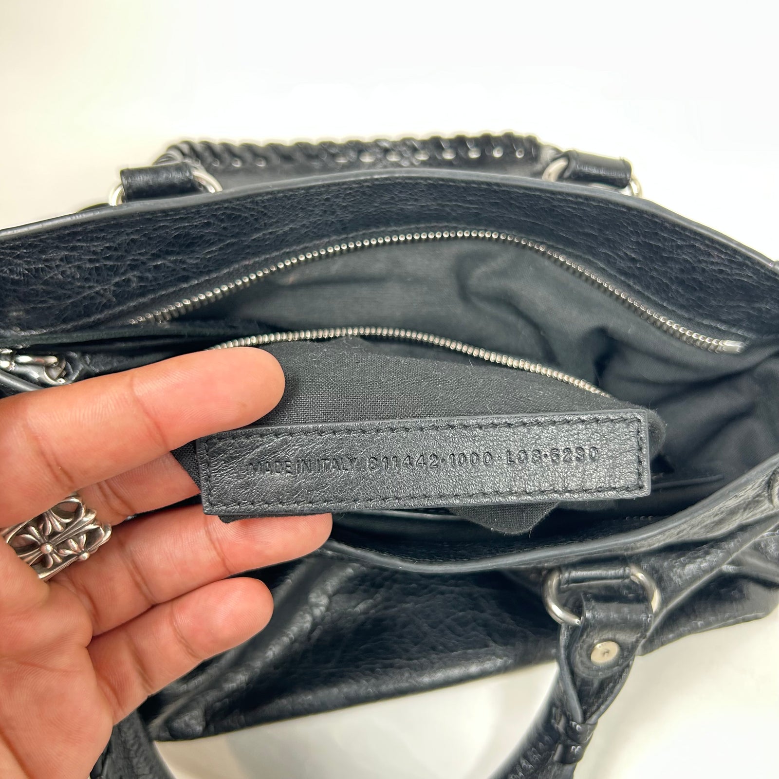 Balenciaga Black Le City Leather Bag