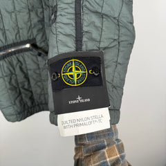 Stone Island Grey Quilted Nylon Stella Vest Size M