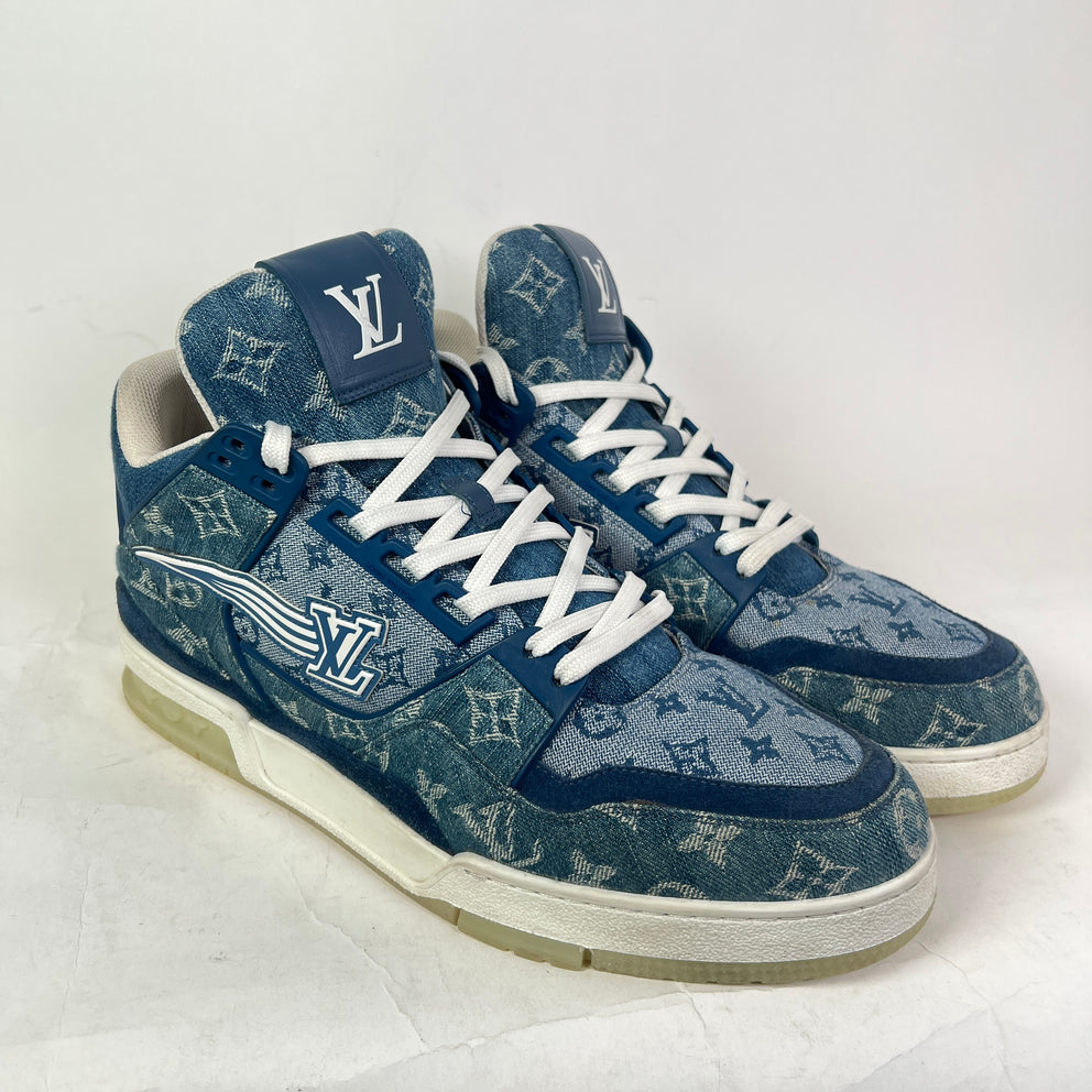 Louis Vuitton Monogram Denim High-Top LV Trainer