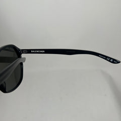 Balenciaga Black Geometric Sunglasses