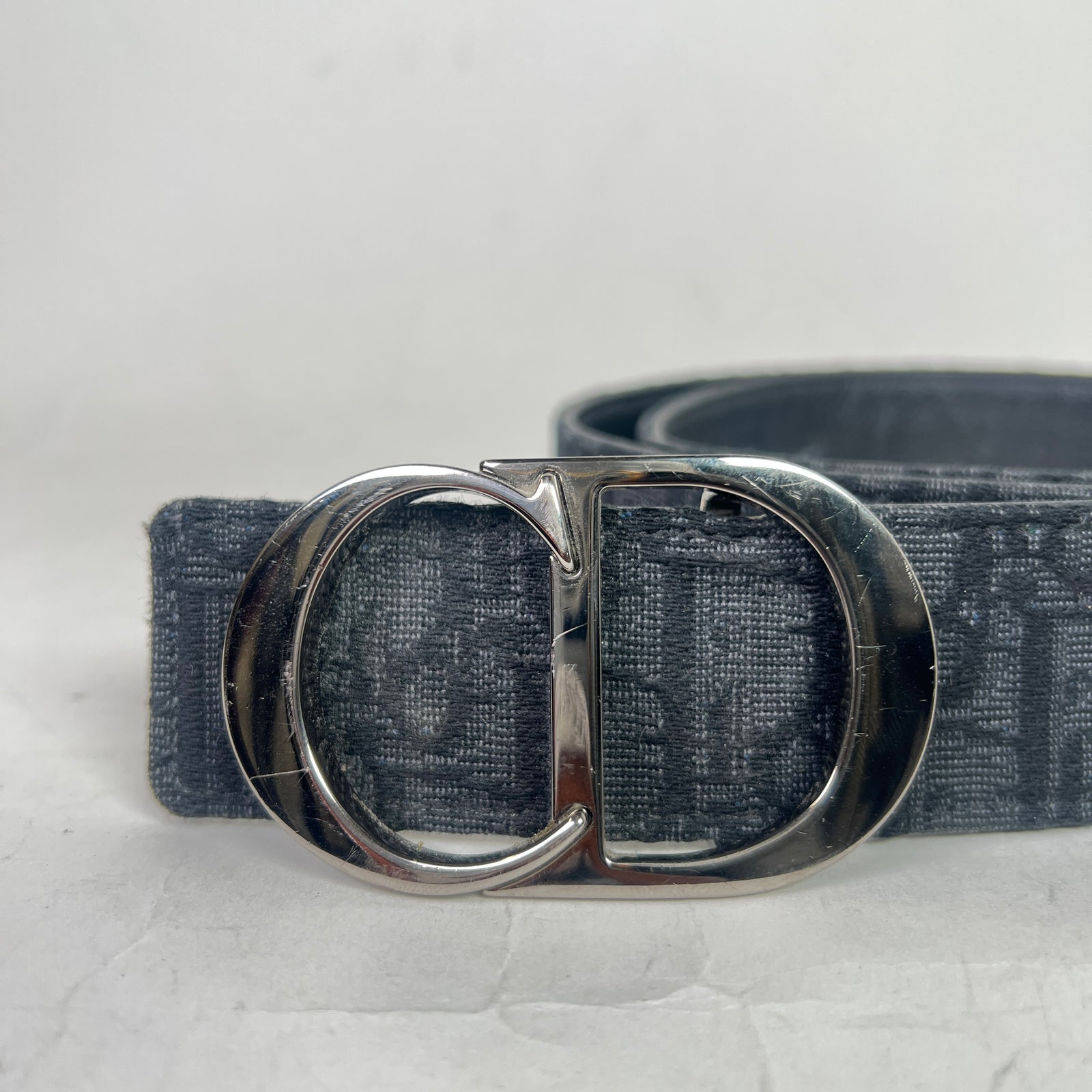 Dior CD Oblique Jacquard Reversible Belt