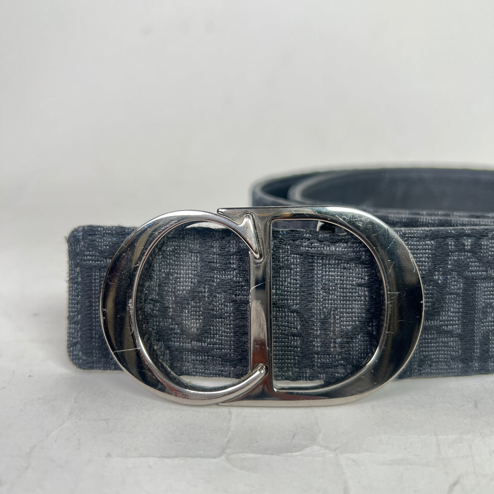 Dior CD Oblique Jacquard Reversible Belt