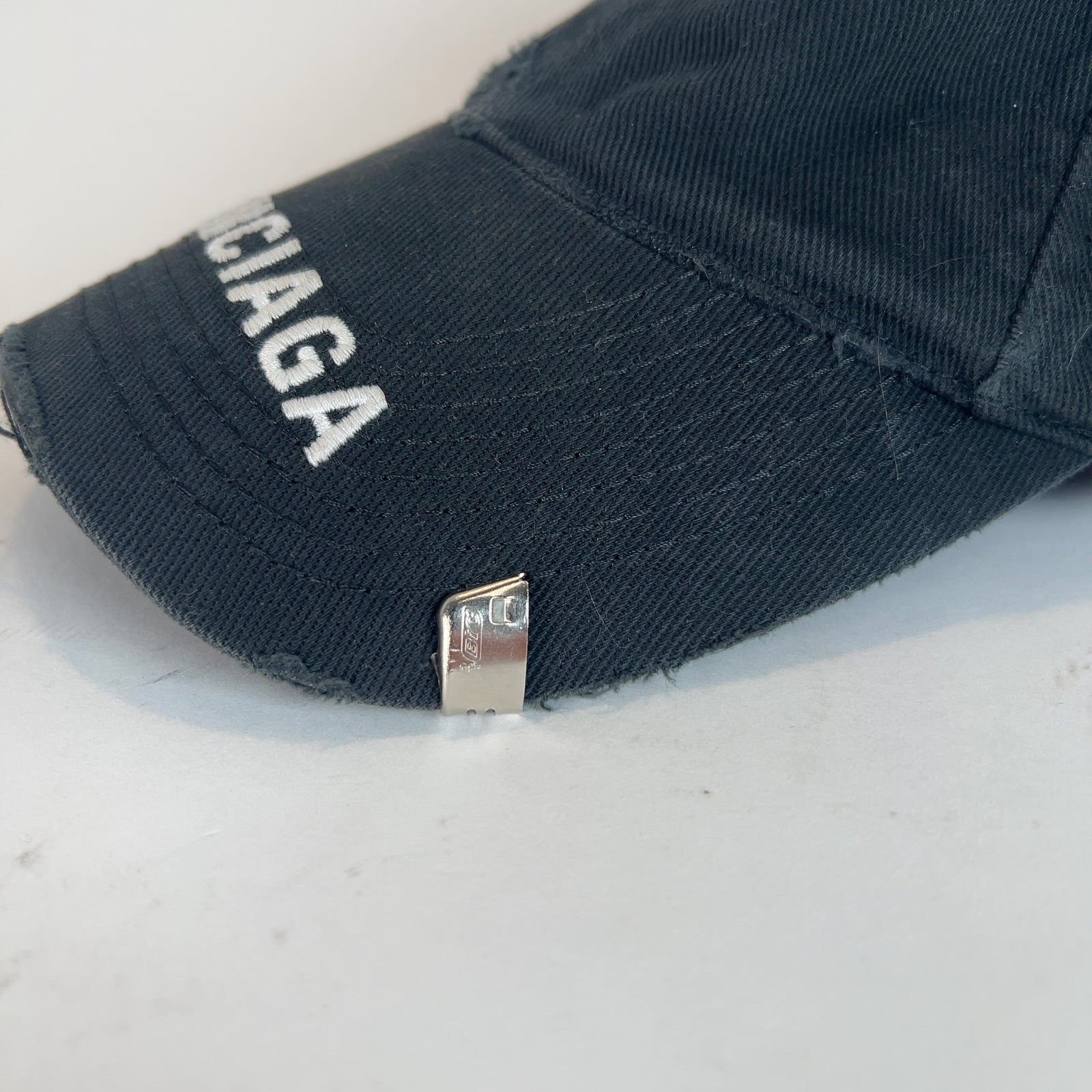 Balenciaga Distressed Lighter Cap Logo Hat