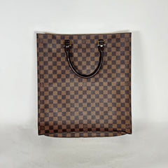Louis Vuitton Damier Ebene Sac Plat Tote Bag