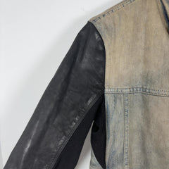 Rick Owens FW15 Fur Pocket Hybird Asymmetric Button Slave Jacket