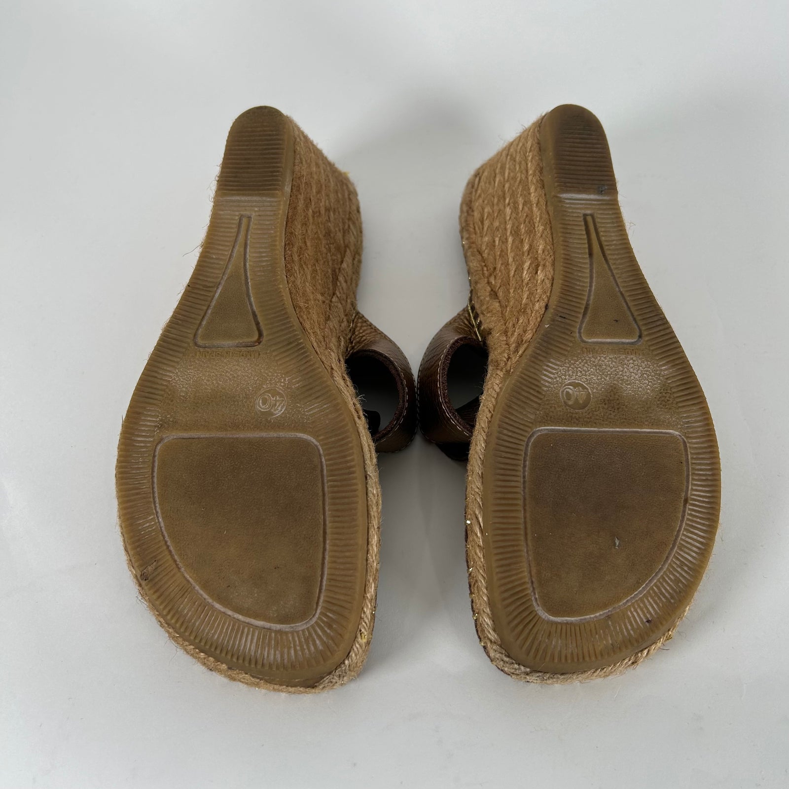 Burberry Beige Nove Check Canvas Espadrilla Size 40