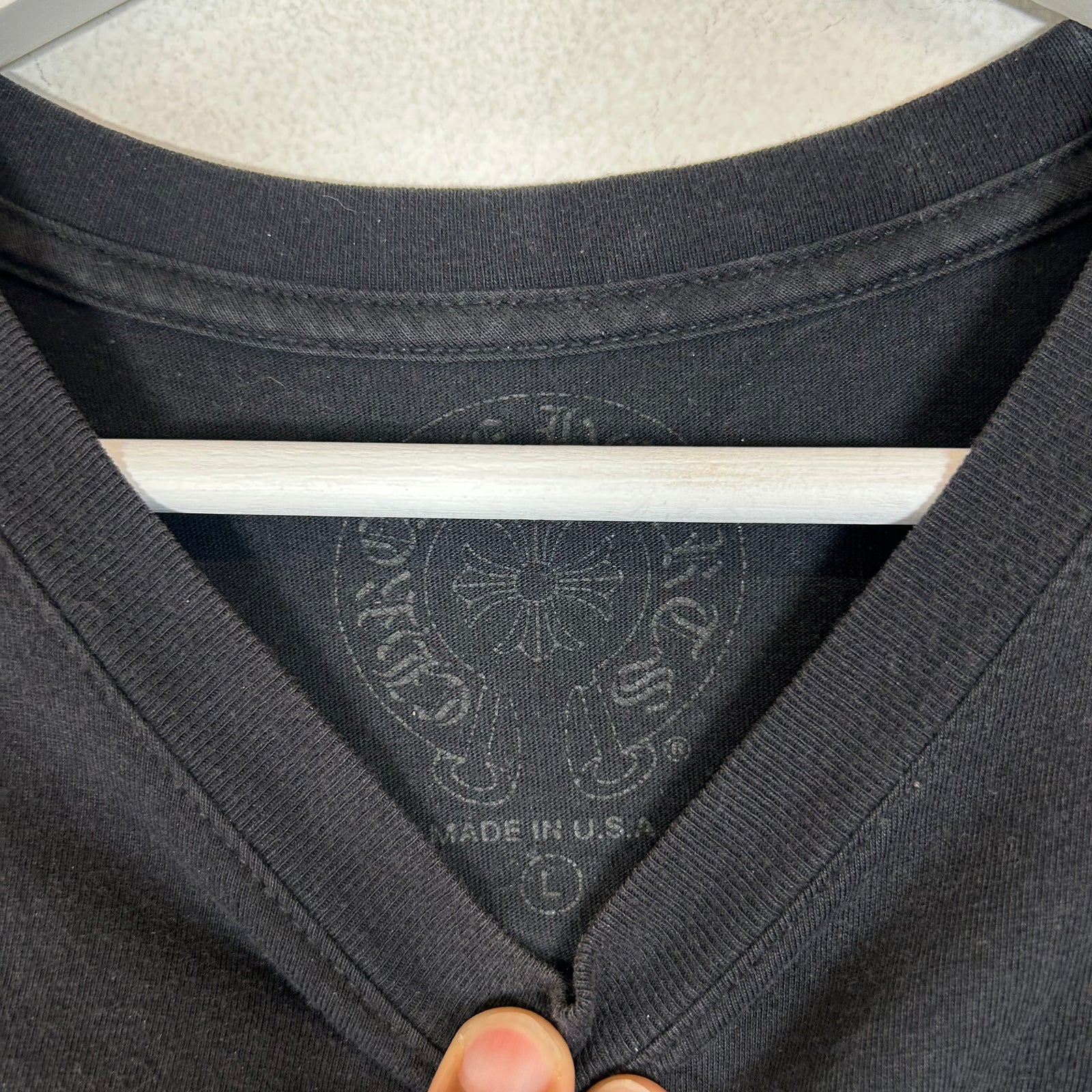 Chrome Hearts Black Boost Logo T-Shirt Size L
