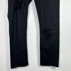 Helmut Lang Black Distressed Jeans