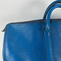 Louis Vuitton Blue Epi Leather Duffle Keepall Size 45