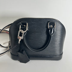 Louis Vuitton Alma Black Epi Leather Purse