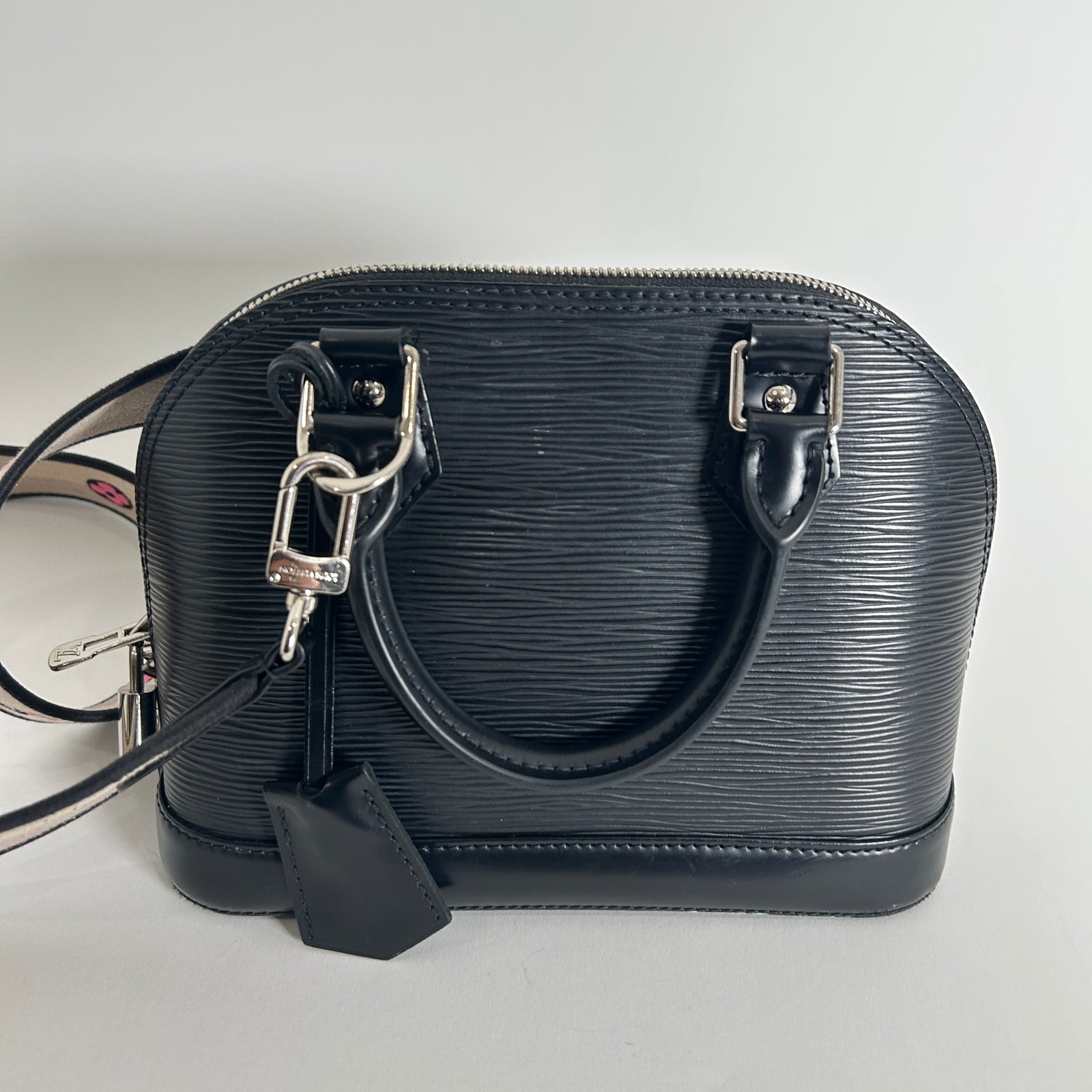 Louis Vuitton Alma Black Epi Leather Purse