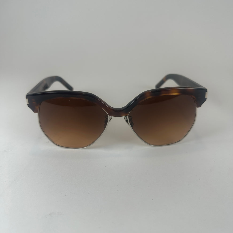 Saint Laurent Havana Tortoiseshell SL 408 001 Sunglasses
