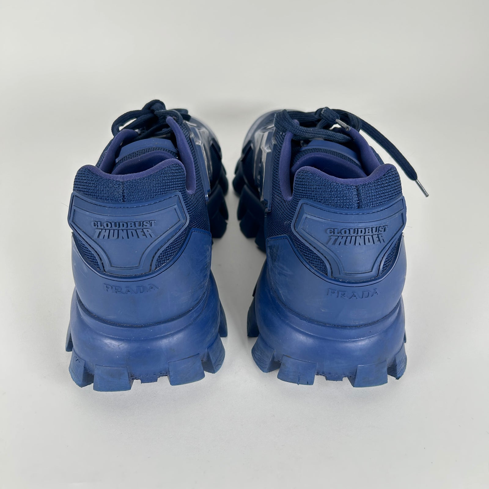 Prada Cloudbust Thunder Blue Low Tops Size 11