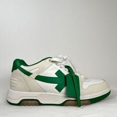 Off White Green/White Out The Office Sneakers Size 11
