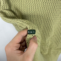 Knickerbocker Pale Green Knit Polo Size S