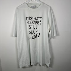 Vetements Corporate Mags Suck Graphic T-Shirt