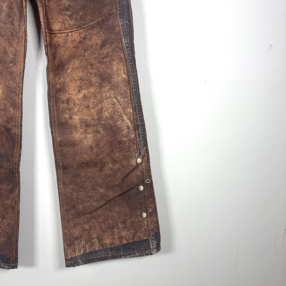 Acne Studios Trompe L'Oeil Cotton 'Chaps' Jeans