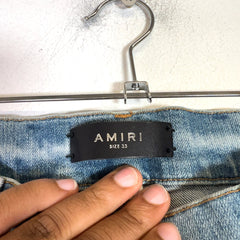 Amiri Distressed Paint Splatter Denim Jeans