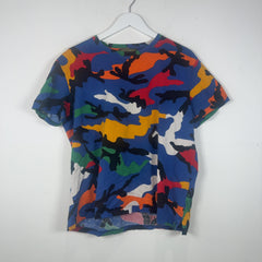Valentino Allover Multi Color Camo T-Shirt