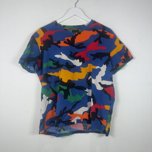 Valentino Allover Multi Color Camo T-Shirt