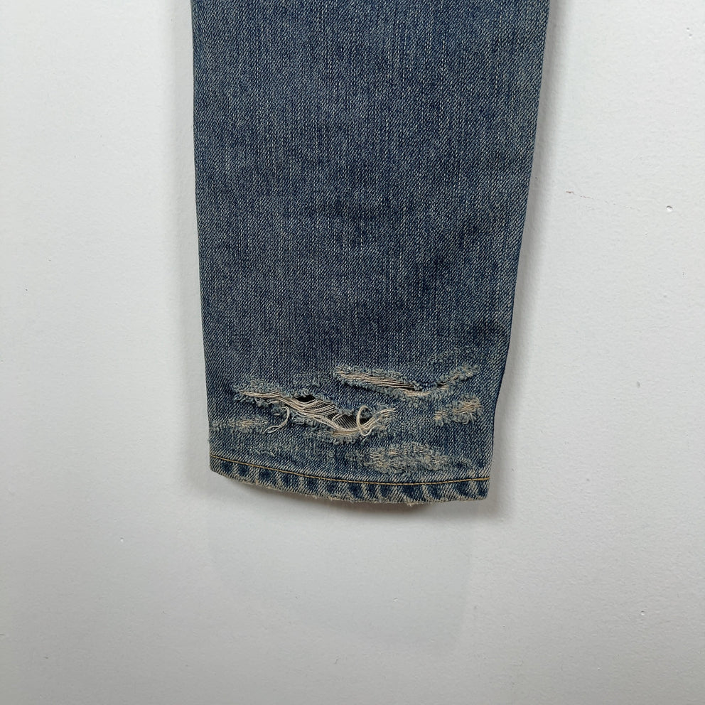 Saint Laurent Distressed Lightwash Skinny D02 Jeans