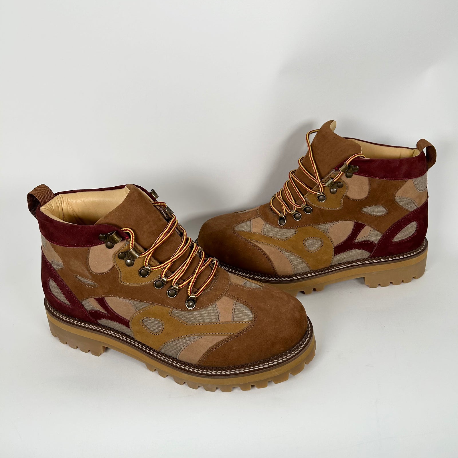Kid Super Brown Boots With Swirls Size 12