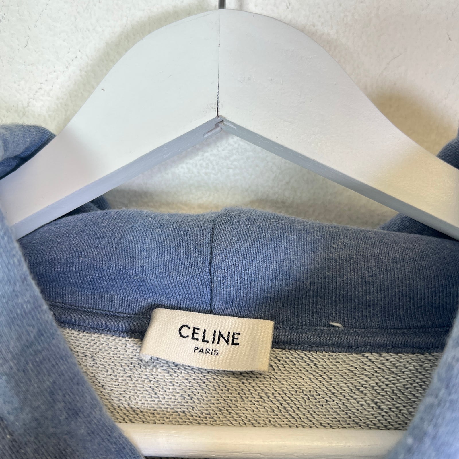 Celine Light Blue Logo Hoodie