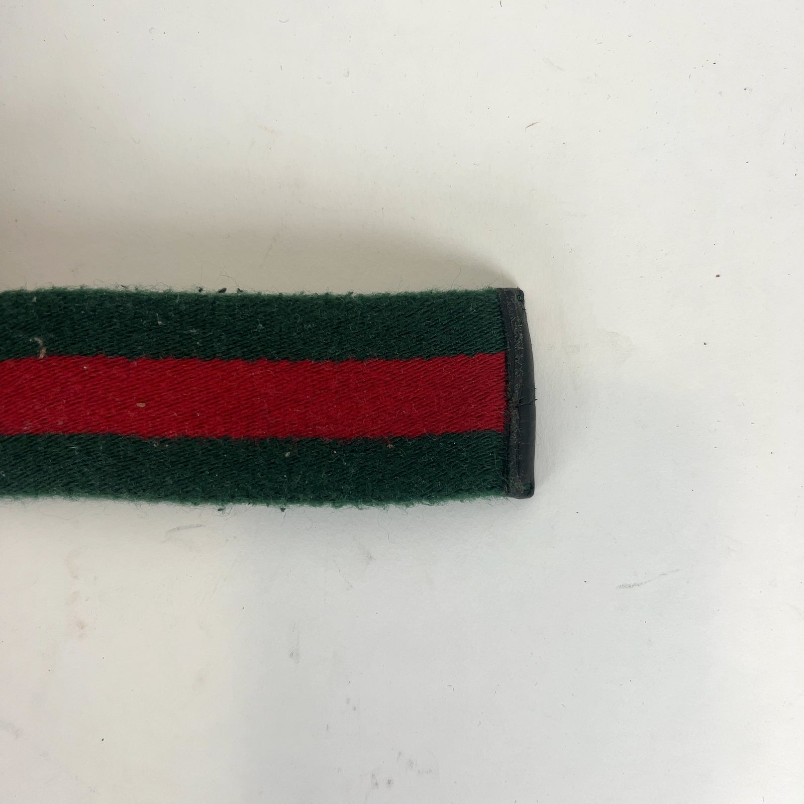 Gucci Web Stripe D-Ring Belt