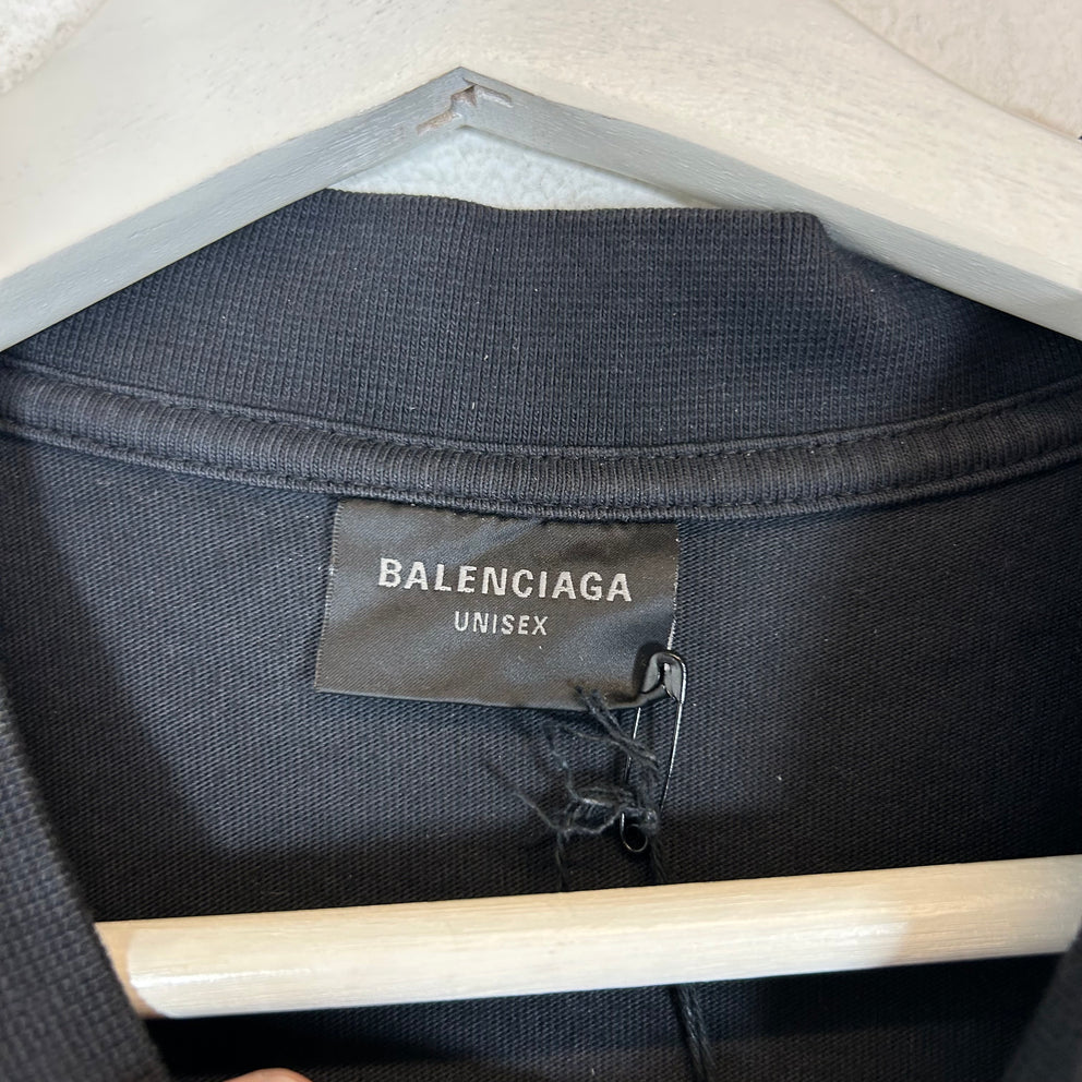 Balenciaga Black 3B Sports Icon Logo T-Shirt Size S