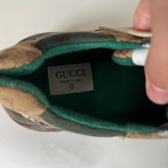 Gucci Burgundy GG Rhyton Sneakers Size 10