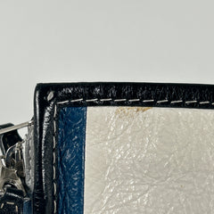 Balenciaga Bazar Striped Leather Crossbody
