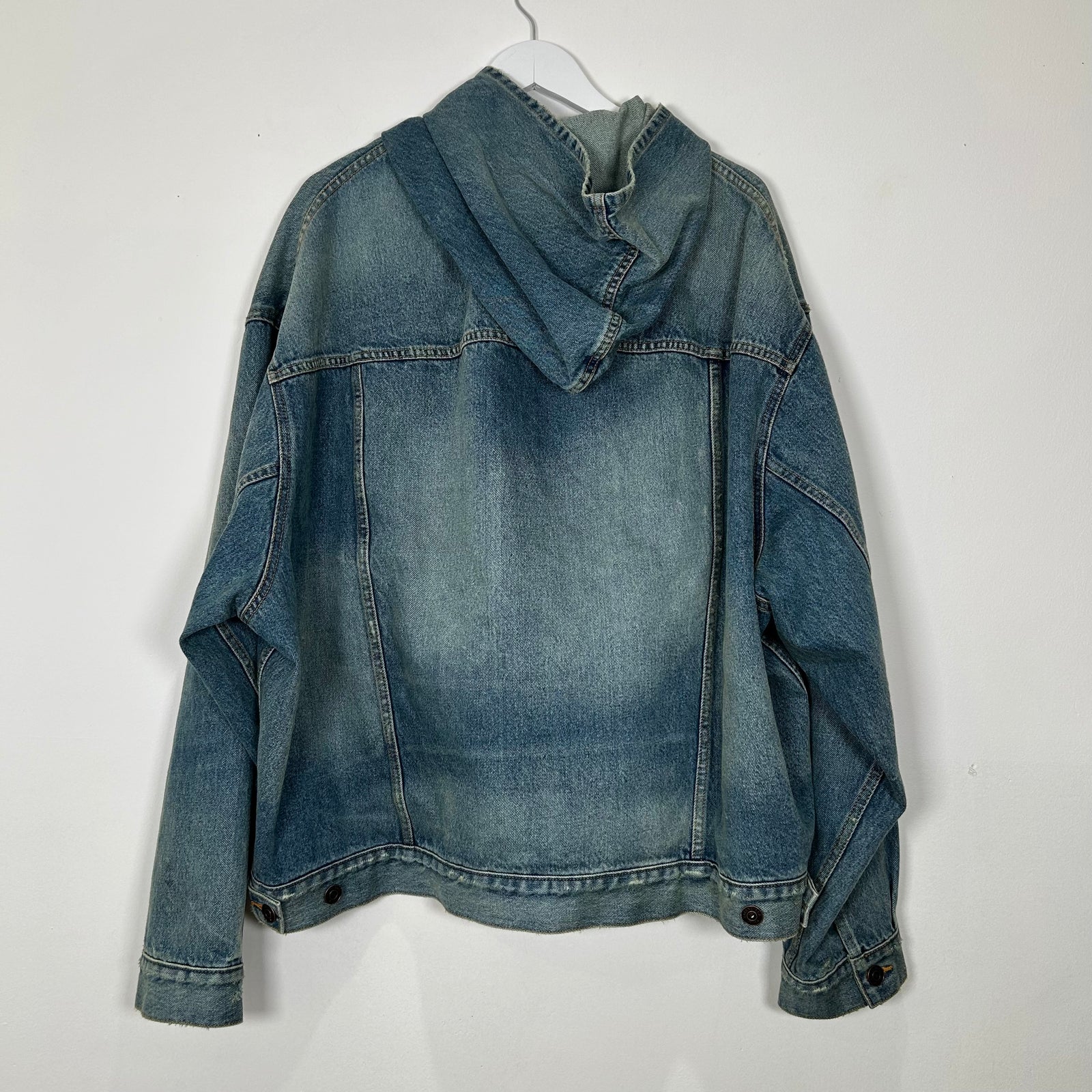 Balenciaga Lightwash Jean Hoodie Size 2