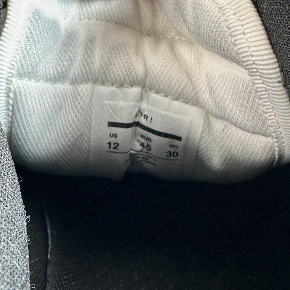 Amiri Grey/Black Bone Court Low Tops Size 45