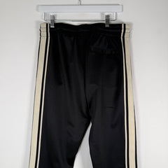 Celine Black Striped Logo Sweatpants Size M