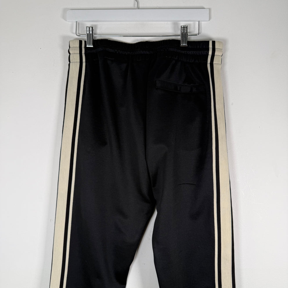 Celine Black Striped Logo Sweatpants Size M