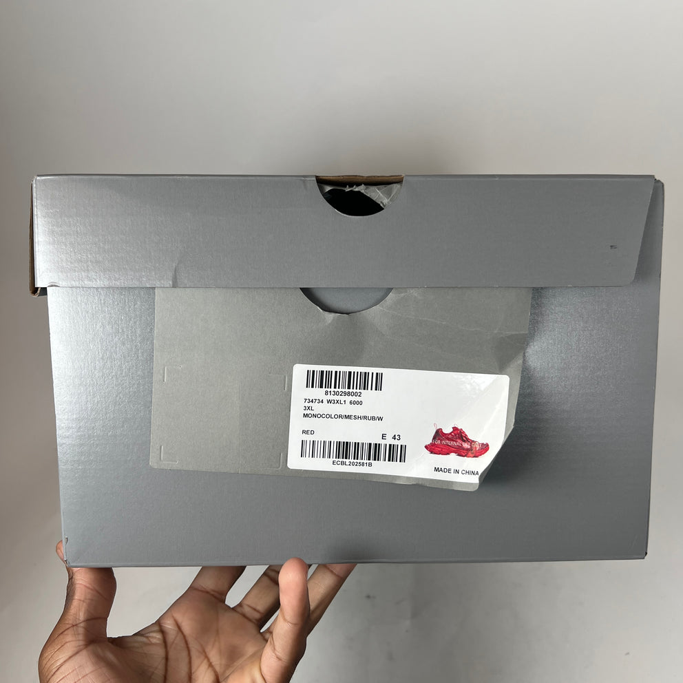 Balenciaga Red 3XL Sneaker Size 43