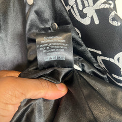 Supreme x Comme Des Garcons SHIRT x Schott Painted Perfecto Leather Biker Jacket Size L