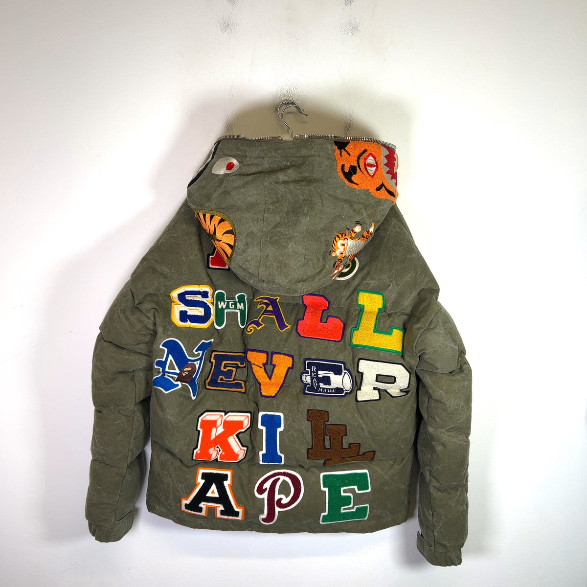 ReadyMade x Bape Tiger Shark Down Puffer Jacket