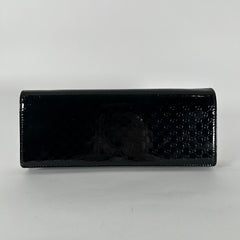 Gucci Guccissima Black Patent Clutch