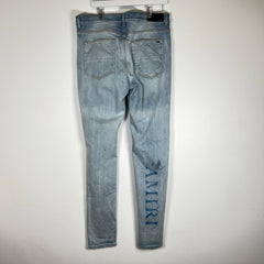Amiri 'AM' Lightwash Jeans Size 38