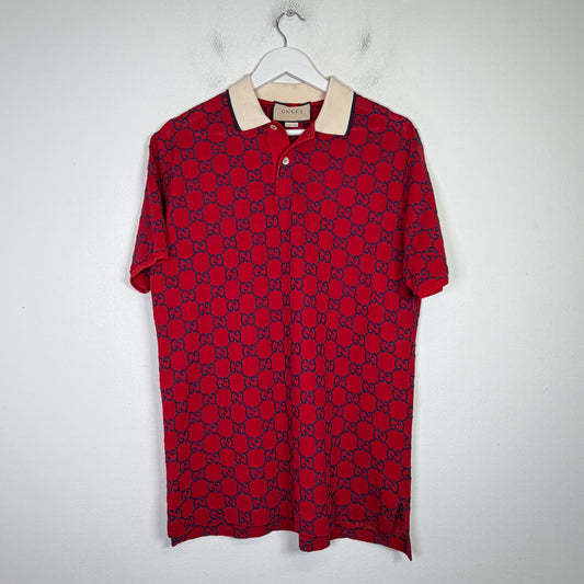 Gucci GG Embroidered Monogram Polo
