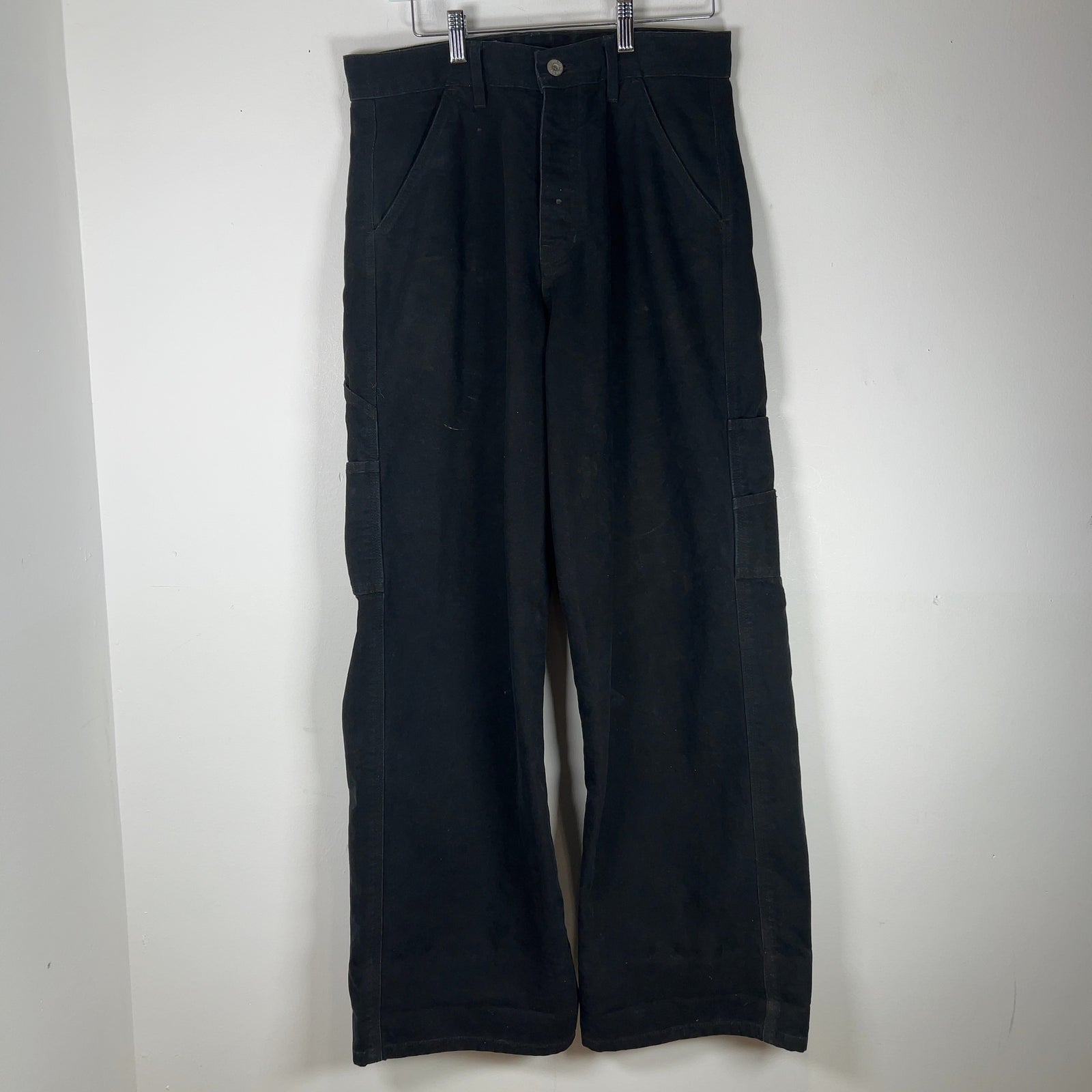 Pinup Rags Journeyman Wide Leg Carpenter Denim Pants