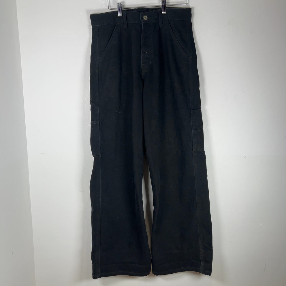 Pinup Rags Journeyman Wide Leg Carpenter Denim Pants
