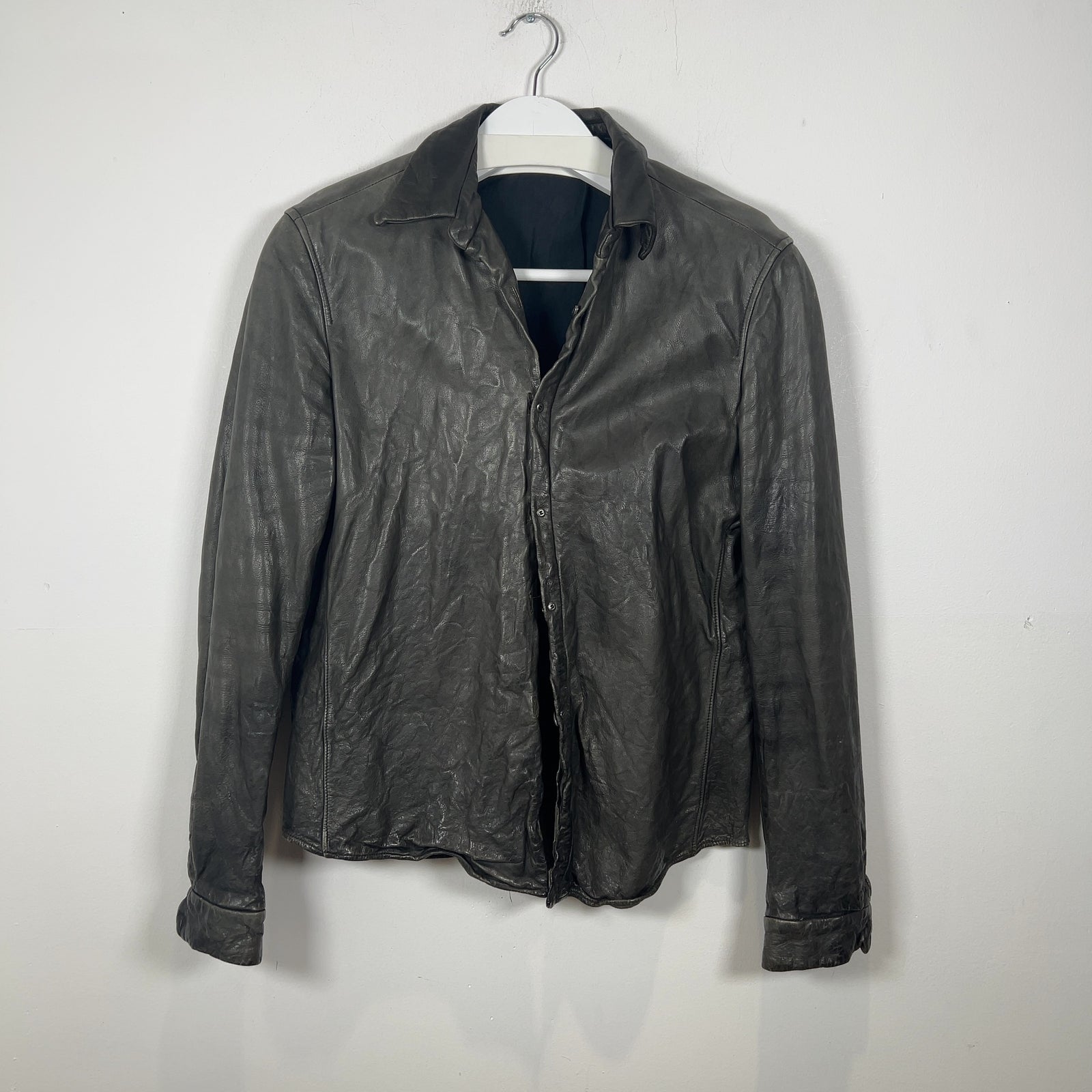Carpe Diem 'Work Of 2003' Leather Shirt Jacket
