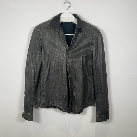 Carpe Diem 'Work Of 2003' Leather Shirt Jacket